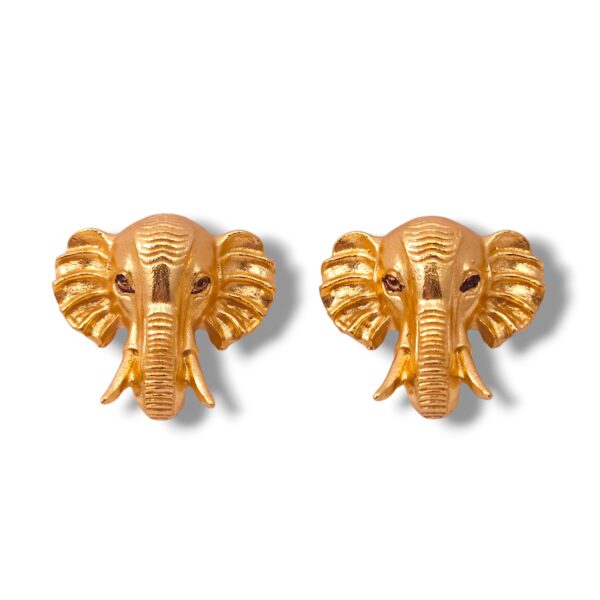 Golden Ganesha Studs