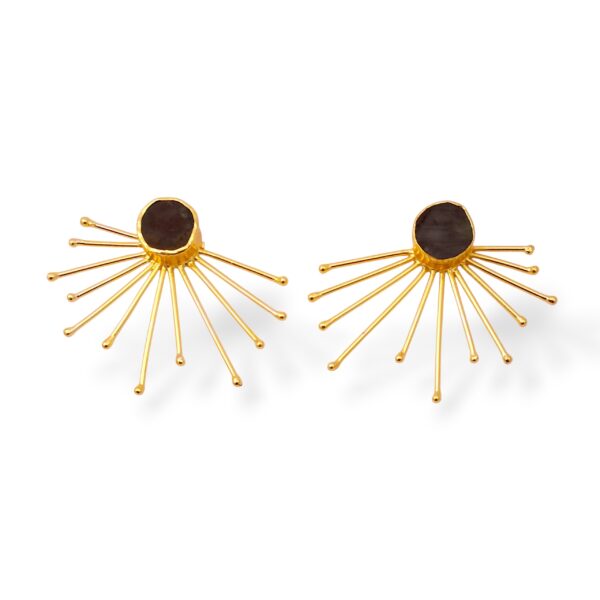 Midnight Sunray Studs