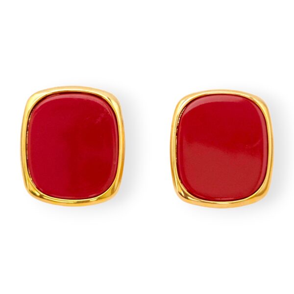 Scarlet Glow Studs