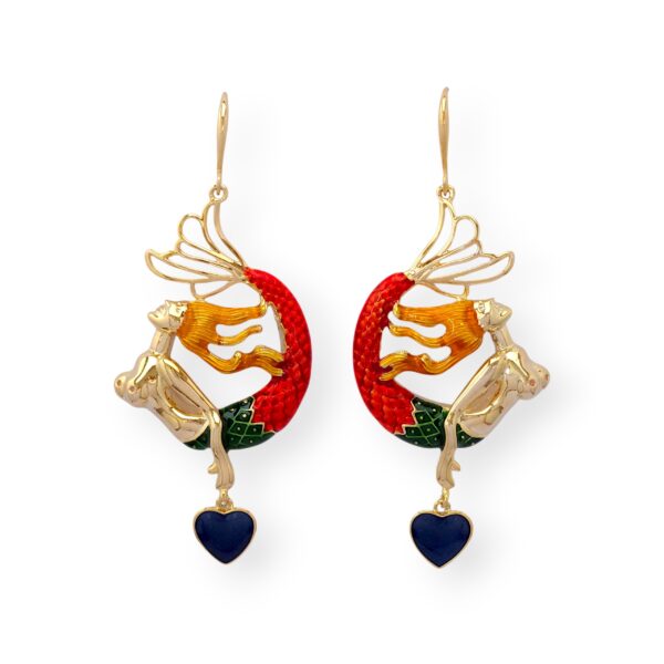 Mermaid Charm Hoops