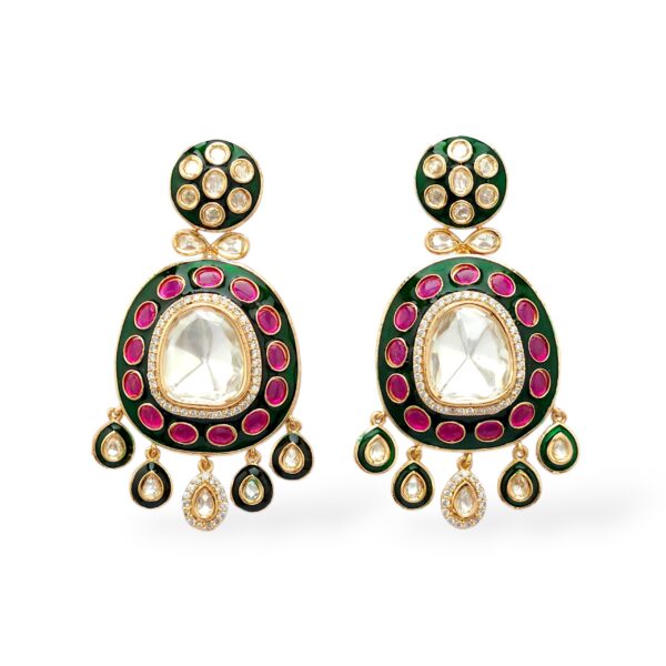 Meenakari Kundan Drops