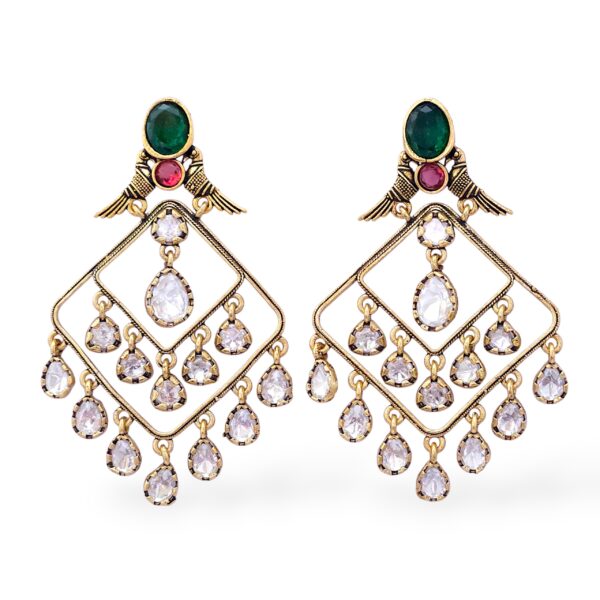 Emerald Prism Chandeliers